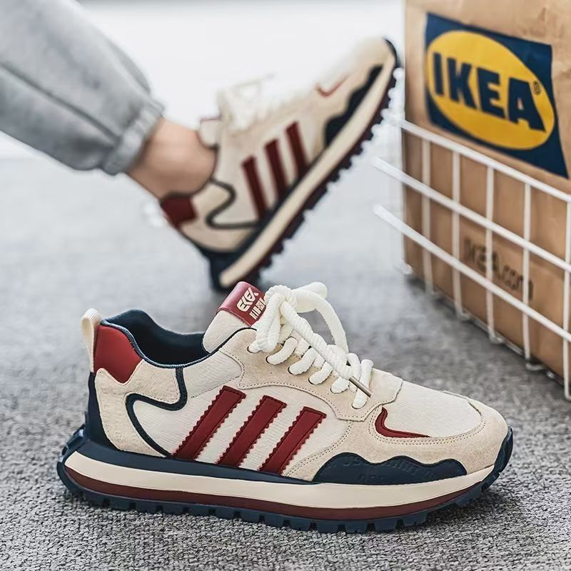 Free shipping designer trainers sneakers men beige black red comfortable breathable wear-resisting outdoor casual shoe
