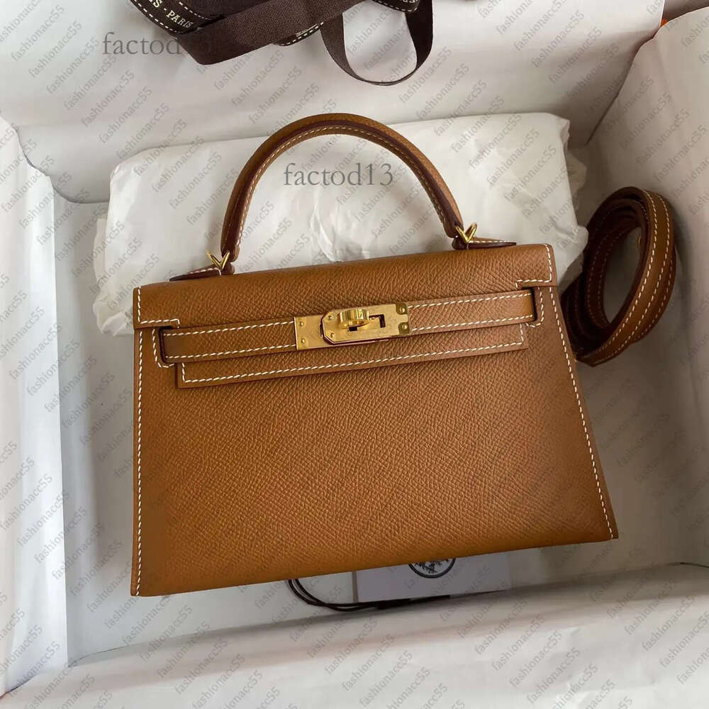 designer mini bag shoulder hbag handbag luxury women crossbody bag genuine leather tote with lock and key top quality cowhide 19cm purse 57a