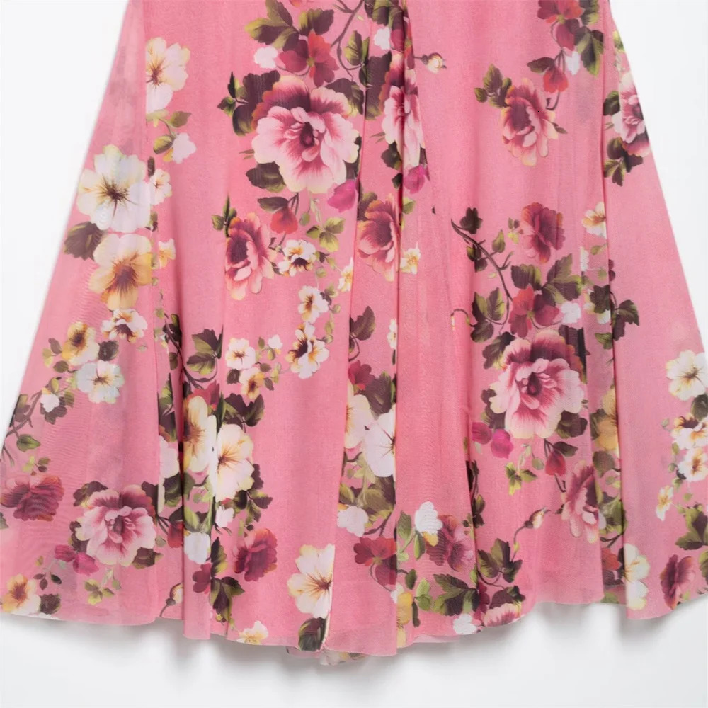 UNIZERA womens printed silk screen belt top with long leather cover asymmetrical design for spring and summer casual clothing 250403