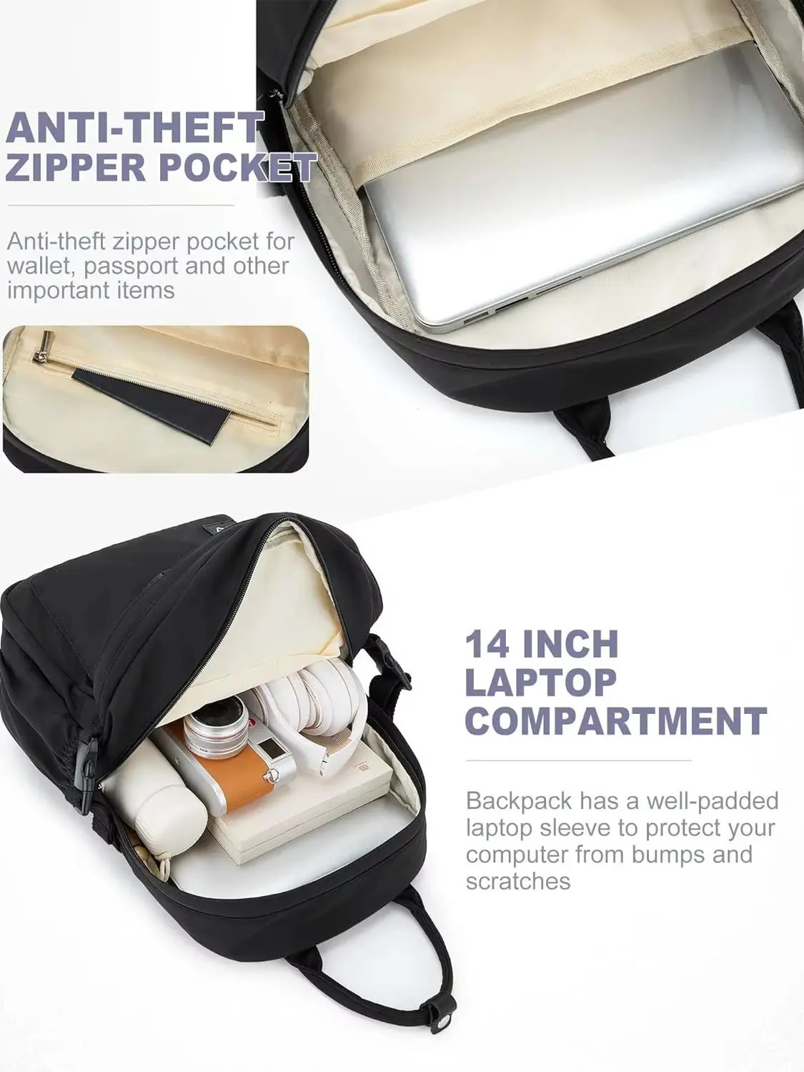 Womens Notebook Backpack Waterproof Travel Bckpacks Fashion Backpack Wallet Womens Work Backpack University Backpack School Bag 250402