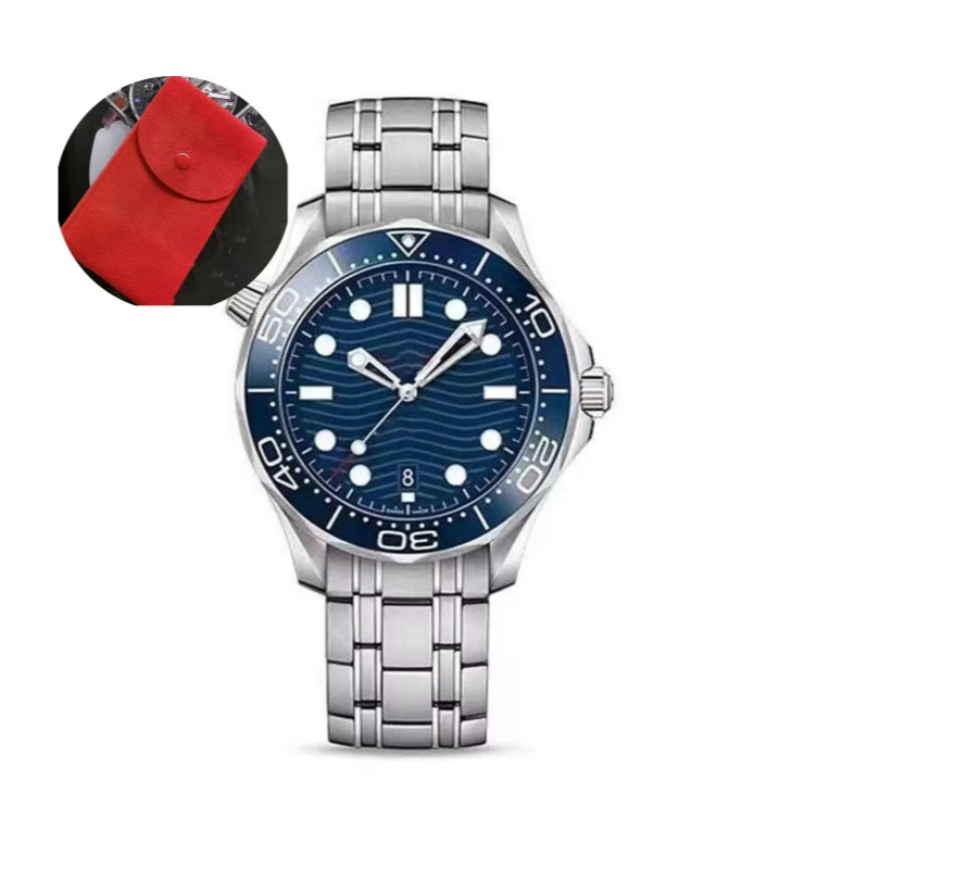 3A Quality designer watch mens watch high quality Sea 007 Master James Leather Bond orologio uomo Automatic Mechanical Jason007 watch