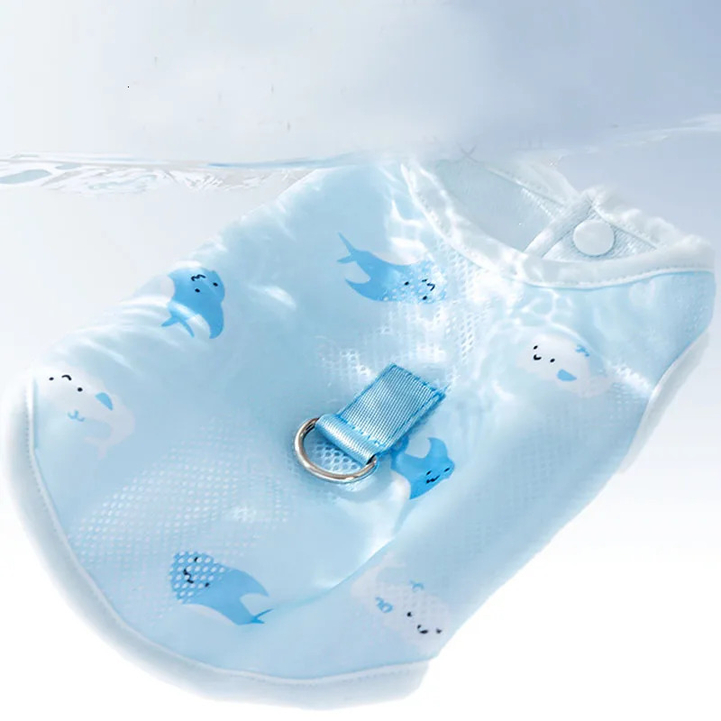 Cooling Vest Summer Pet Clothes Puppy Kitten Hoodies Tank Top Heatstroke Prevention For Small Medium Dogs Chiwawa Harness Jacket 250402