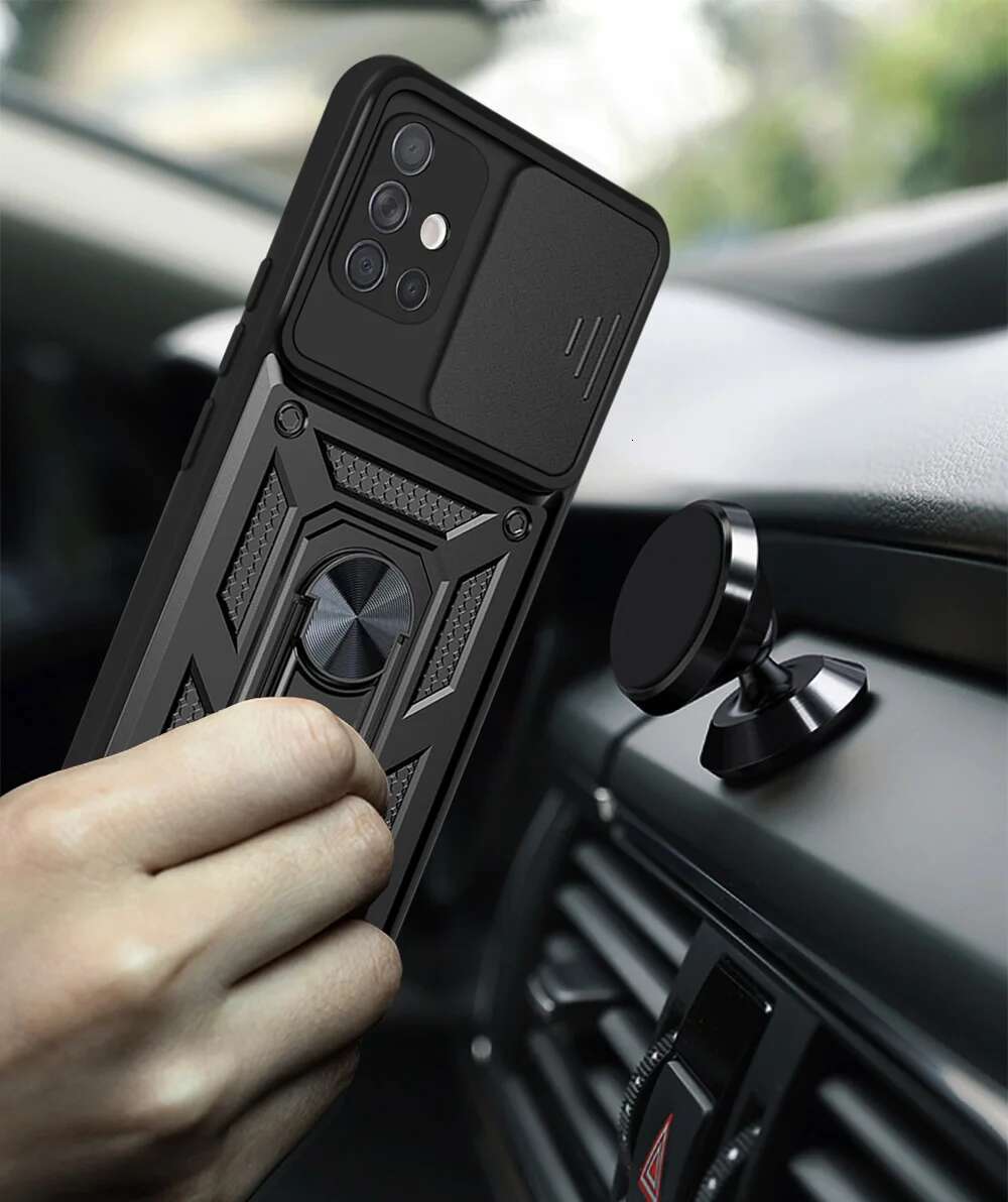 Shockproormor Case Samsung A51 A71 A52 A72 A32 4G Car Holder Phone Cover For Galaxy A13 A23 A53 A73 A33 2022 5G