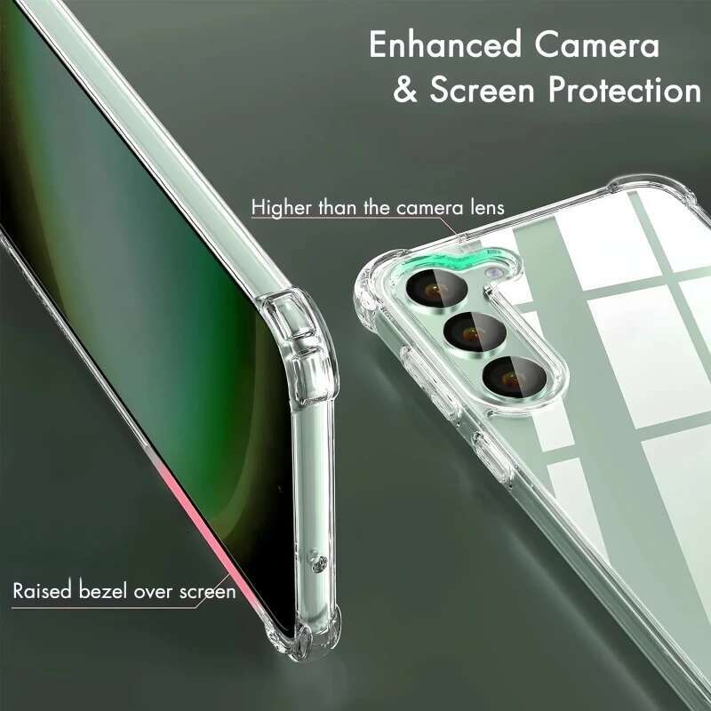 Transparent Silicone Soft Shockproof Case For Samsung Galaxy S24 S23 FE Plus Ultra A55 A35 A25 A15 A54 A34 A24 A14 Back Cover