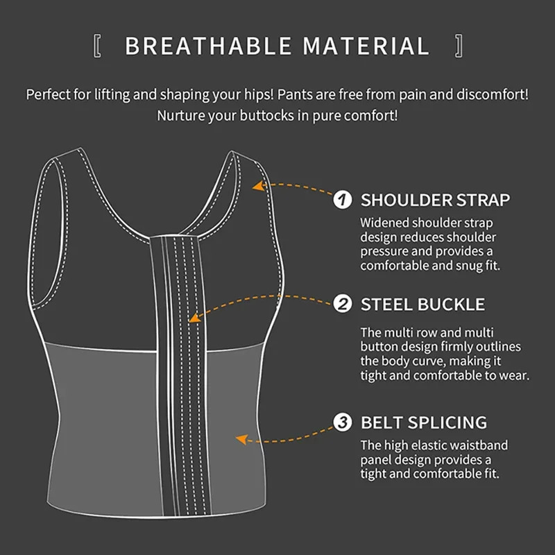 BeInShape Men Slimming Body Shaper Waist Trainer Vest Tummy Control Shapewear Compression Shirts Abdomen Slim Corset Underwear 251030
