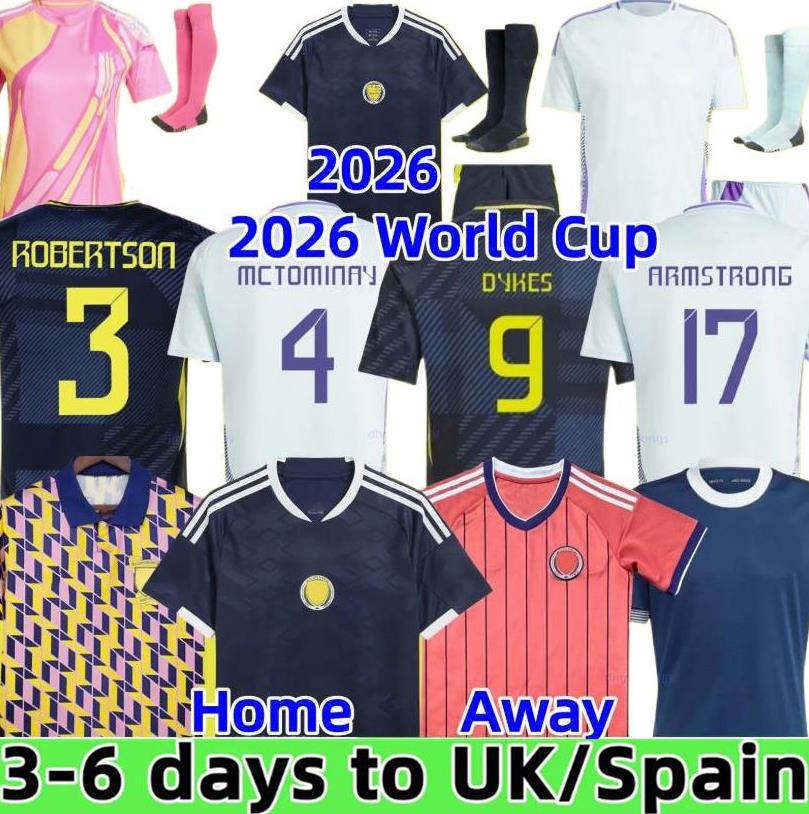 2025 ScotlandS Soccer Jerseys 2025 2026 ROBERTSON McTominay McGREGOR SHANKLAND MCGREGOR Football Shirt Homemaillot de Foot men kids kits unifrom pink WOMEN 150TH