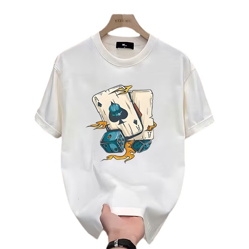 2025 Designer Short Sleeve American fashion brand short for summer new loose and versatile half sleeved T-shirt top high-end men's clothing