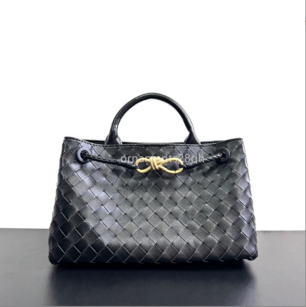 Designer Bag handbag Knitting Woven shoulder bag Large Brown Tote Bag Handbags woven Crocodile leather with signature knot detail and sliding cross-body strap Bags