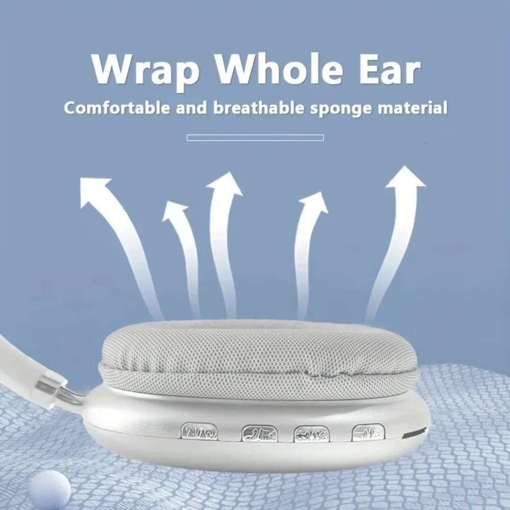 New P9 Wireless Bluetooth Headphones Noise Cancelg Mic Pods Over Ear Sports Gaming Headset For Apple