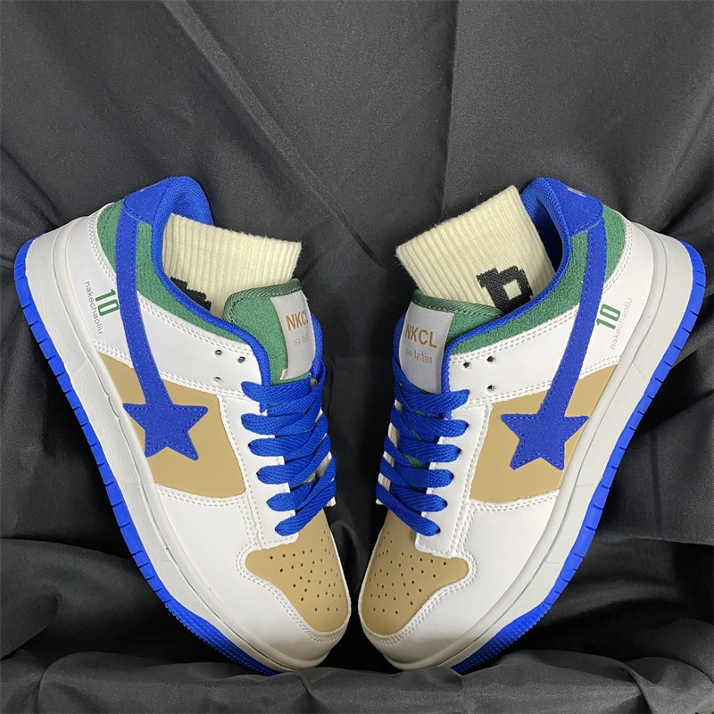 Designer casual shoes free shipping 2025 new round toe wear-resistant white shoes luxury sports board shoes for men women
