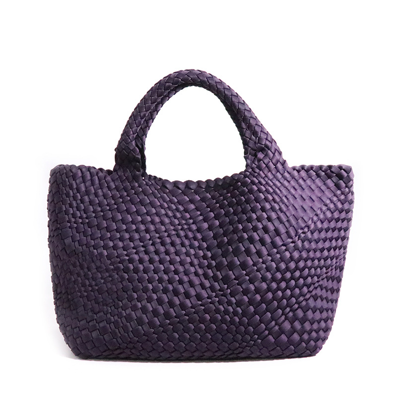 women's bags 2025 Korean-style fashion handbags woven color-blocking shoulder bags