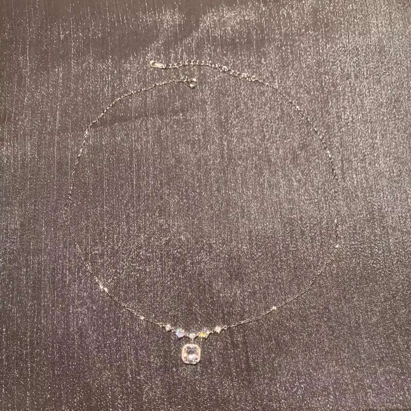 S Sterg Sier Zircon Pendants Necklaces For Girl CZ Fine Jewelry Female Wedding Gift Free Shipping Wholesale