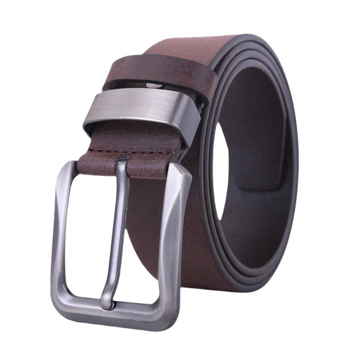 4cm New Solid Color Mens Pin Buckle Belt Student All-match Casual Fashion Belt Light Luxury DesignXJ251106