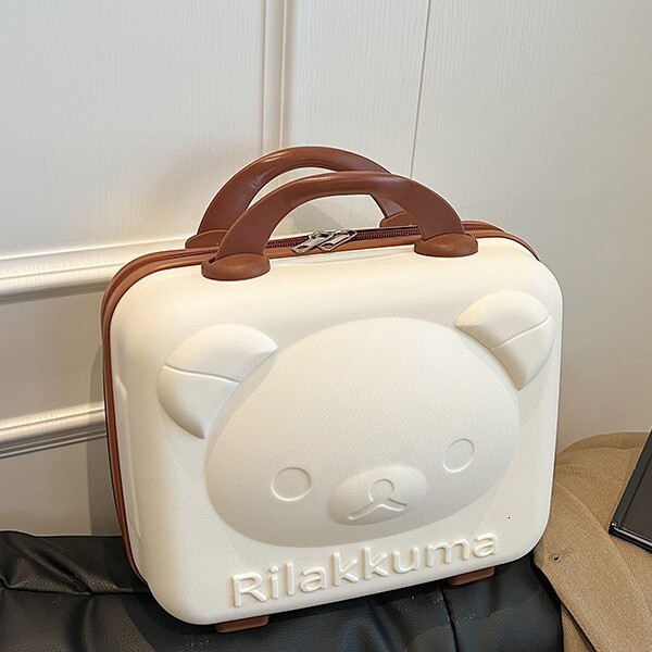Lage Inch Makeup With Souvenir Travel Women S PP Teddy Bear Mini Password Box Handbag Gift Box