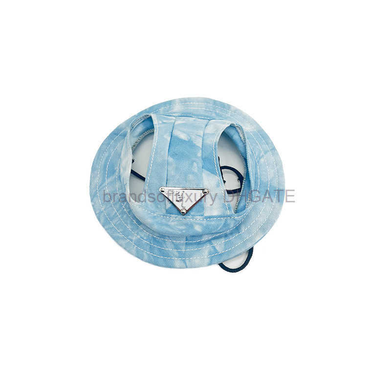 Trendy Dog Hat Summer Sunshade Hat Pet Tie Dyed Hat Baseball Duck Tongue Hat Sunscreen Fisherman Hat Teddy