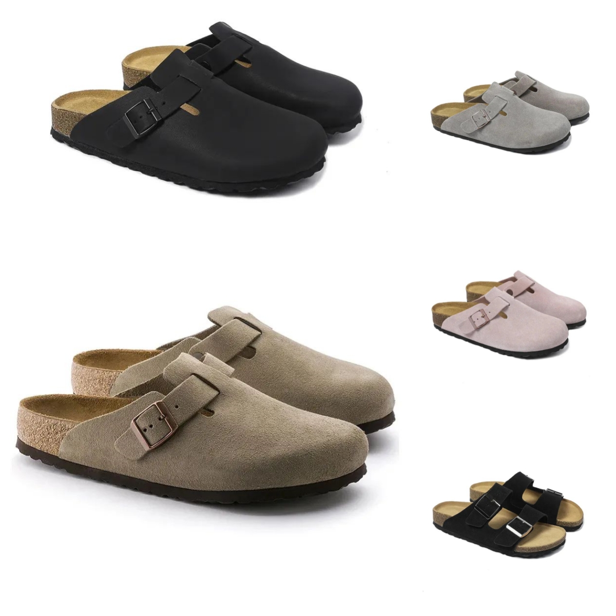 designer slippers men women sandals clogs suede leather mens stylish slides outdoor comfortable fashion casual sandals black brown tan grey olive shoes classic