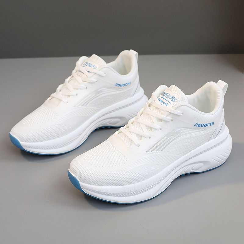 2025 Casual shoes women sports shoes breathable mesh thick sole sneakers raised height hollowed out fashion comfortable trendy