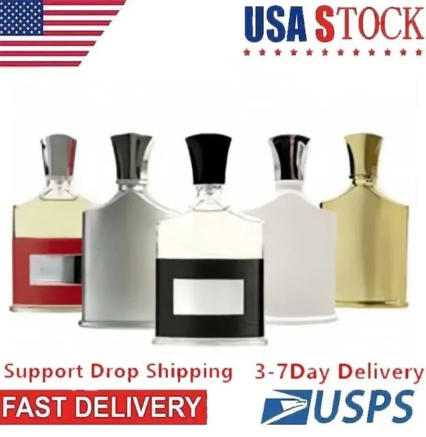 creedcologne men 100ml Designer perfume fragrance Eau De Parfum Long Lasting Fragrance Body Mist Air Freshener Perfume Men fragrance US 3-7 day Fast delivery