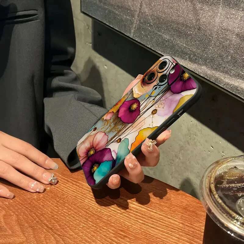 Vintage ral Pattern Phone Case for Samsung Galaxy S25 S24 S23 S22 Ultra Plus S21 FE A56 A36 A35 A55 A34 A54 A33 A53 A52 Cover
