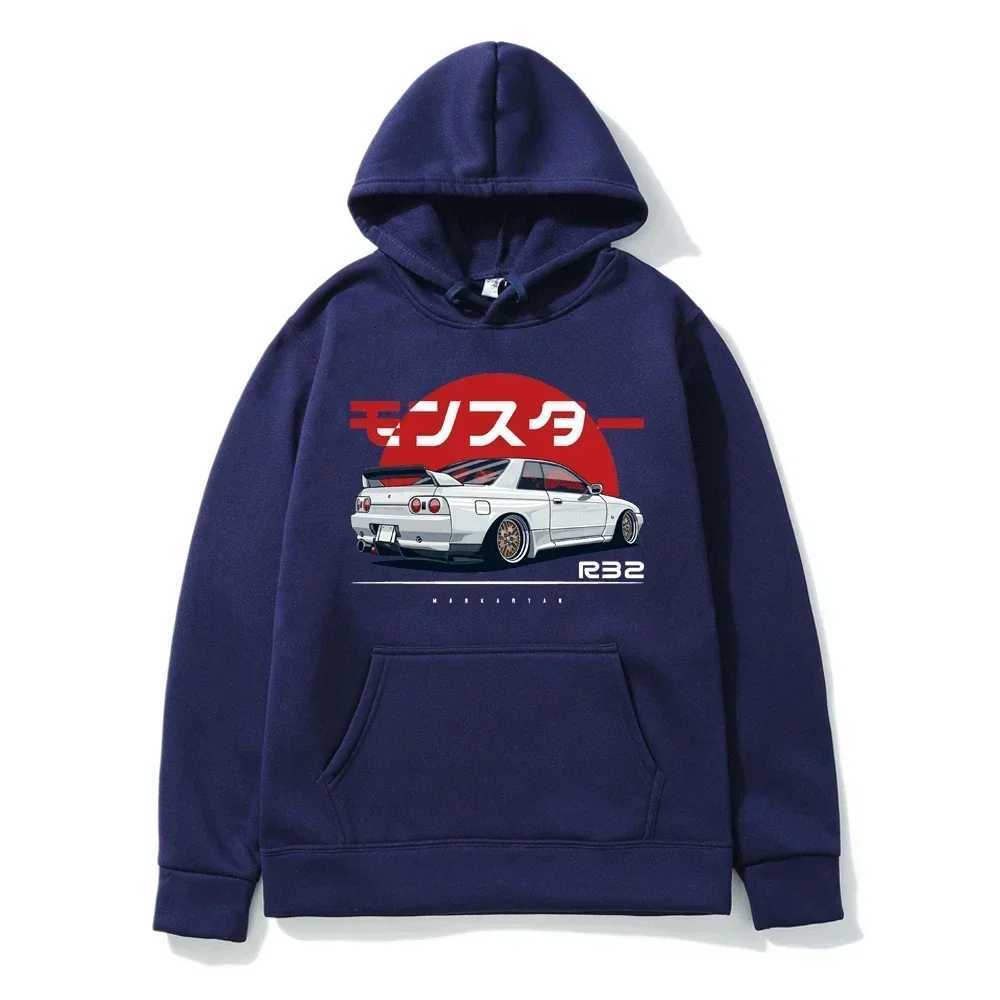 Mens and womens hooded oversized casual hoodie Monster Skyline printed fashionable clothing s-3XL2024 popular item W251106