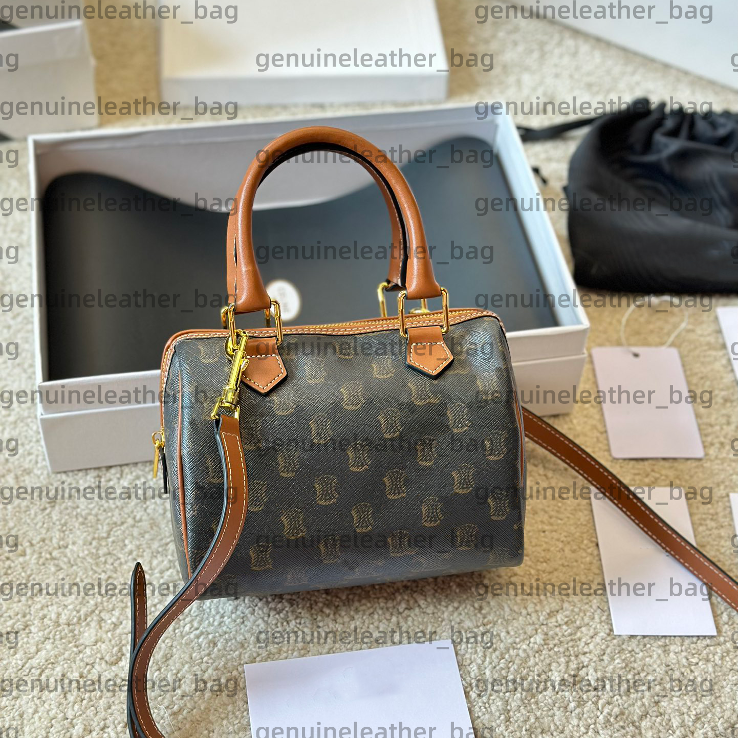 high quality Luxury Designer bags Womens mens genuine leather Boston bag crossbody Shoulder Bag With shoulder straps cosmetic Evening Bags Wallets