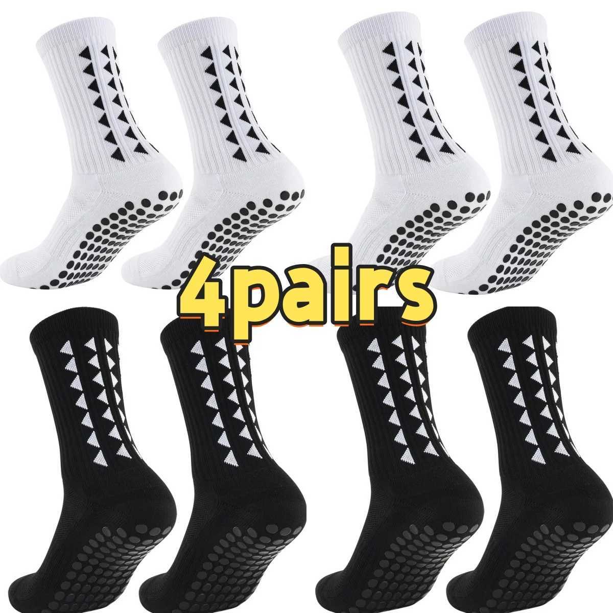4Pairs men women football grip socks towel bottom sport socks rugby soccer cycling running Exercise athletic socks C251017