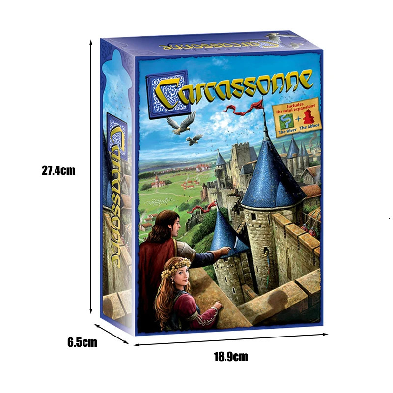 Carcassonne Classic Board Game for Family Party 2 5 Players Fun Tile Placement Strategy Gift Idea 251106