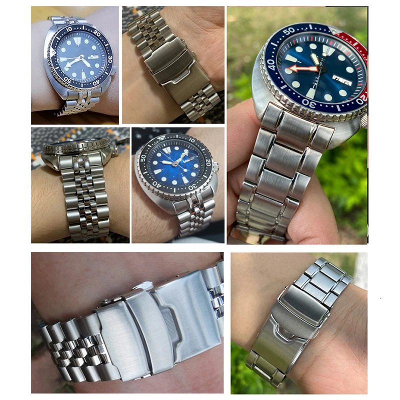 22mm solid stainless steel bracelet for Seiko Prospex turtle diving watch SRPA21 SRP777 SRPC25 SRP773 special metal strap 251105
