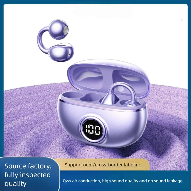 Famous Brand Smart AI Translation M Private Mold Clip Type OWS Air Conduction Open Ear Bluetooth Earphones