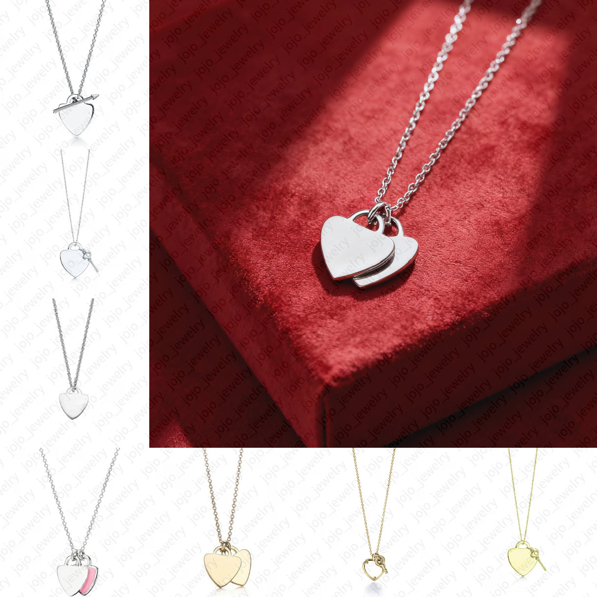toggle heart necklace designer jewellery silver necklace women heart pendant link chains jewelry pendants Stainless Steel luxury neckless gold chain for woman