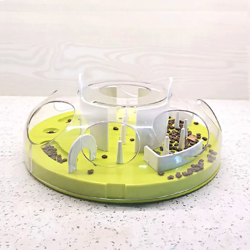 Cat Puzzle Interactive Therapy Distribution Toys Psychological Enhancement Slow Feeding Machine Fun Cat Maze Slow Feeding Machine Tray Bowl 250403