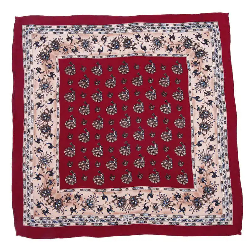 High Quality 100% Natural Silk Hand Rolled Pocket Handkerchief Pocket Square Hanky With Giftbox 250403