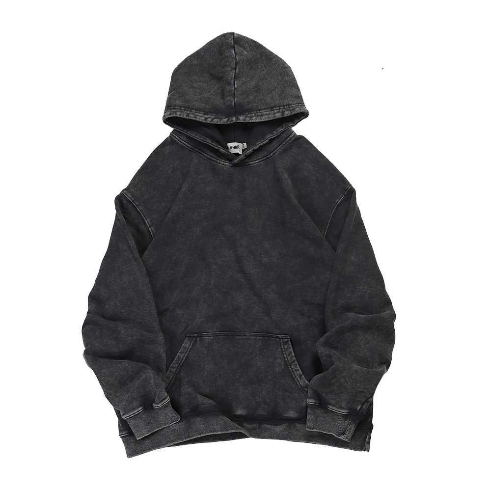 Vintage Washed Hoodies Men Women High Street Cotton Sweatshirt Harajuku Fashion Loose Hoodie Pullover Y2k Hip Hop Streetwear W251106