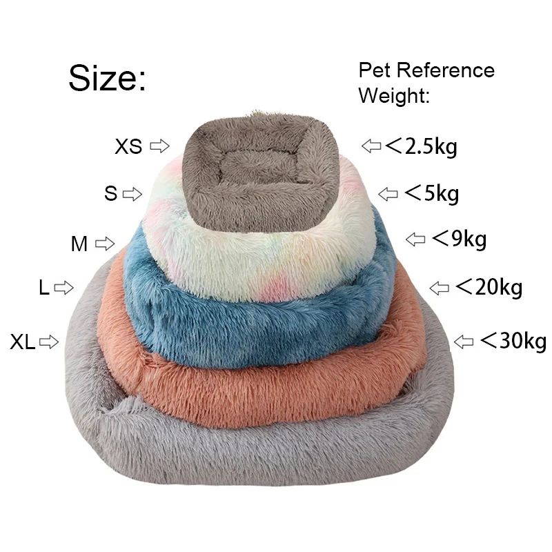 Rectangle Plush Winter Warm Mat Small Medium Big Pet Dog Bed Kennel Puppy Sofacama Cat Cushion Pets Sofa Accessories