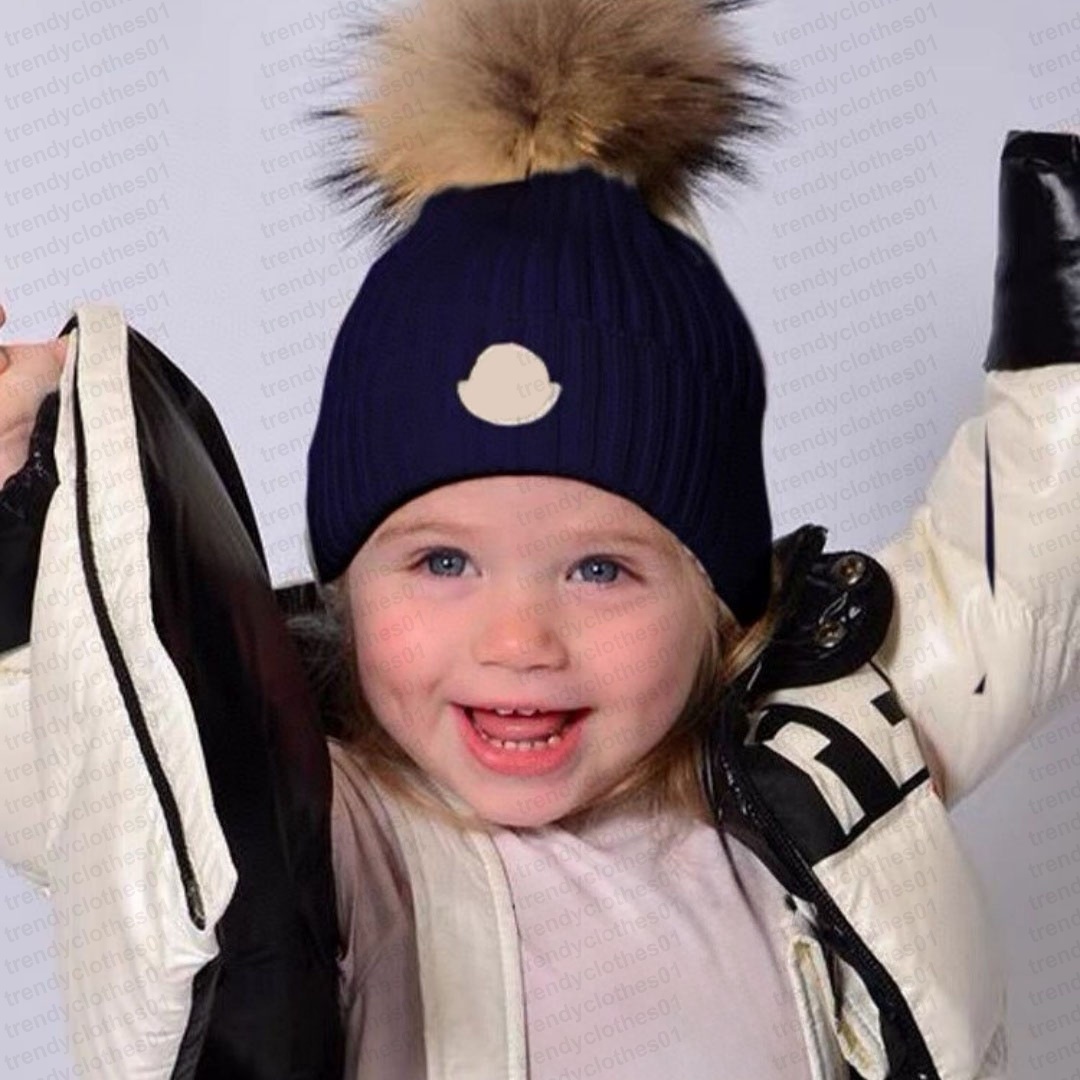 Fashion designer winter warm kids girls boys crochet hats stretchy knitted caps knitting cap hat childrens girl boy beanies