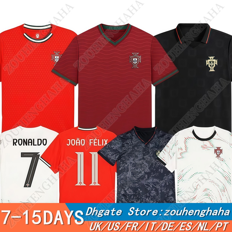 S-4XL 25 26 Edicao Special Portugal soccer jerseys 2025 2026 Black Panther Kit DIOGO J Portugieser Portuguese ronaldo Men kids football Jersey shirts Kit Fan Player