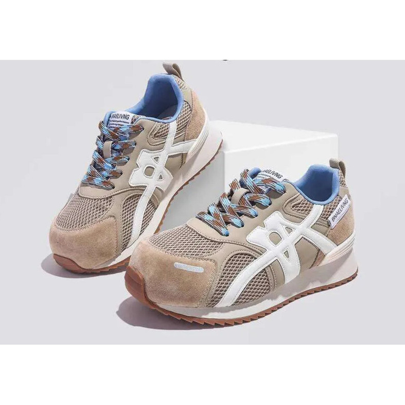 Jifffly Women's Forrest Gump Shoes 2025 Spring Autumn Mesh Breathable 3D Support Lightweight Streamlined Classic Color Versatile Casual Sports Sh