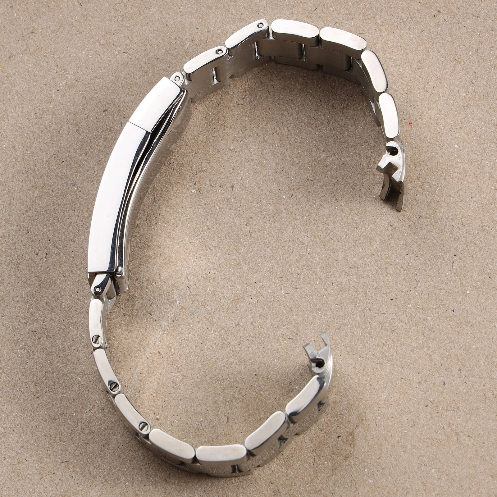 20 21mm matte polished silver stainless steel watchband for Rolex Submariner GMT Daytona Strap wrist bracelet folding clasp 251105