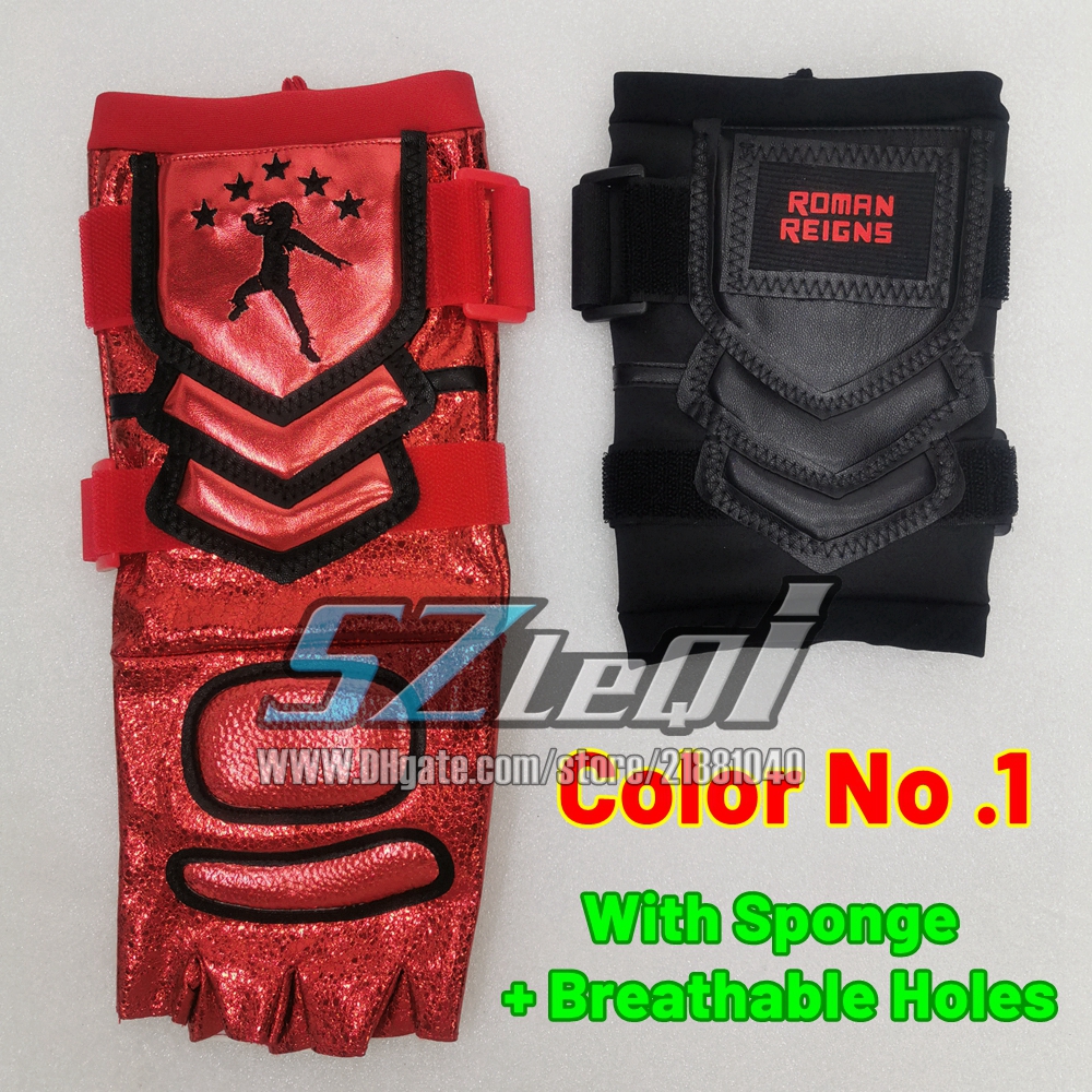 2025 New Premium Red Golden Motorcycle Gloves Set Roman Reigns With Sponge Gloves Weight Lifting Wrestling Outdoor Sports High Quality Free Shipping G