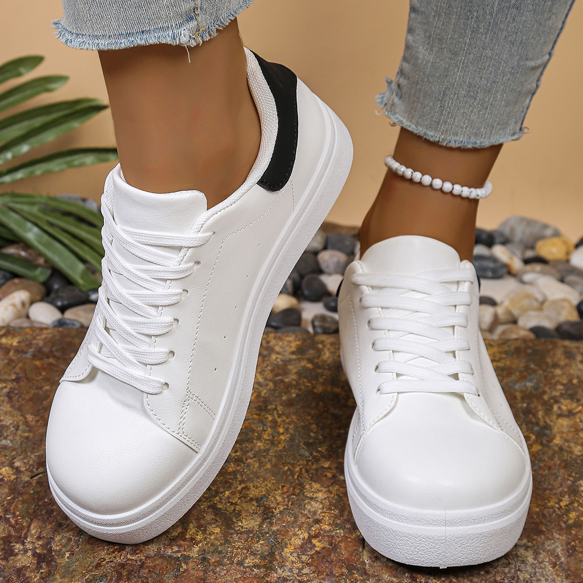 2025 Women Causal Shoes Spring Designer Wedges White Sneakers Platform Tenis Feminino Trainers Female Walking