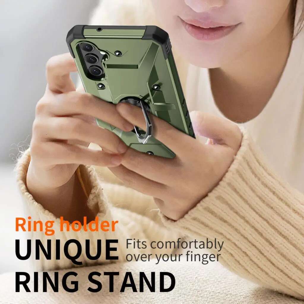 Shockproof Hard Armor Case for Samsung Galaxy A14 5G A54 A34 A73 A53 A33 A23 A13 A52 A52S S23 Ultra S22 Plus S21 FE Cover