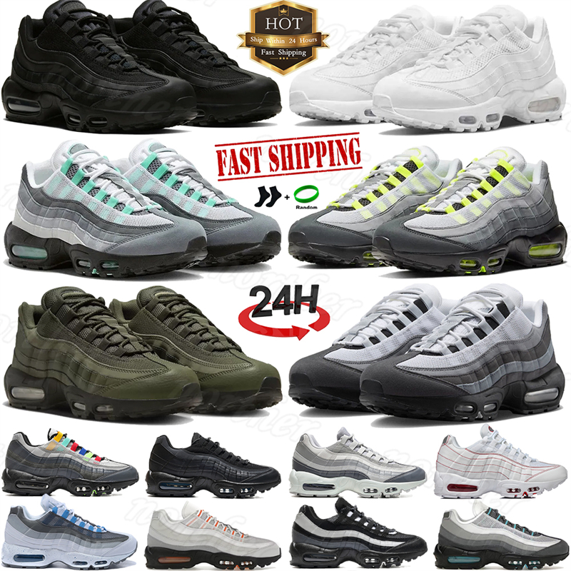 Top quality Big Size running shoes mens designer sneakers triple black white neon grey midnight navy gutta green pink beam outdoor men womens trainers Eur 36-48