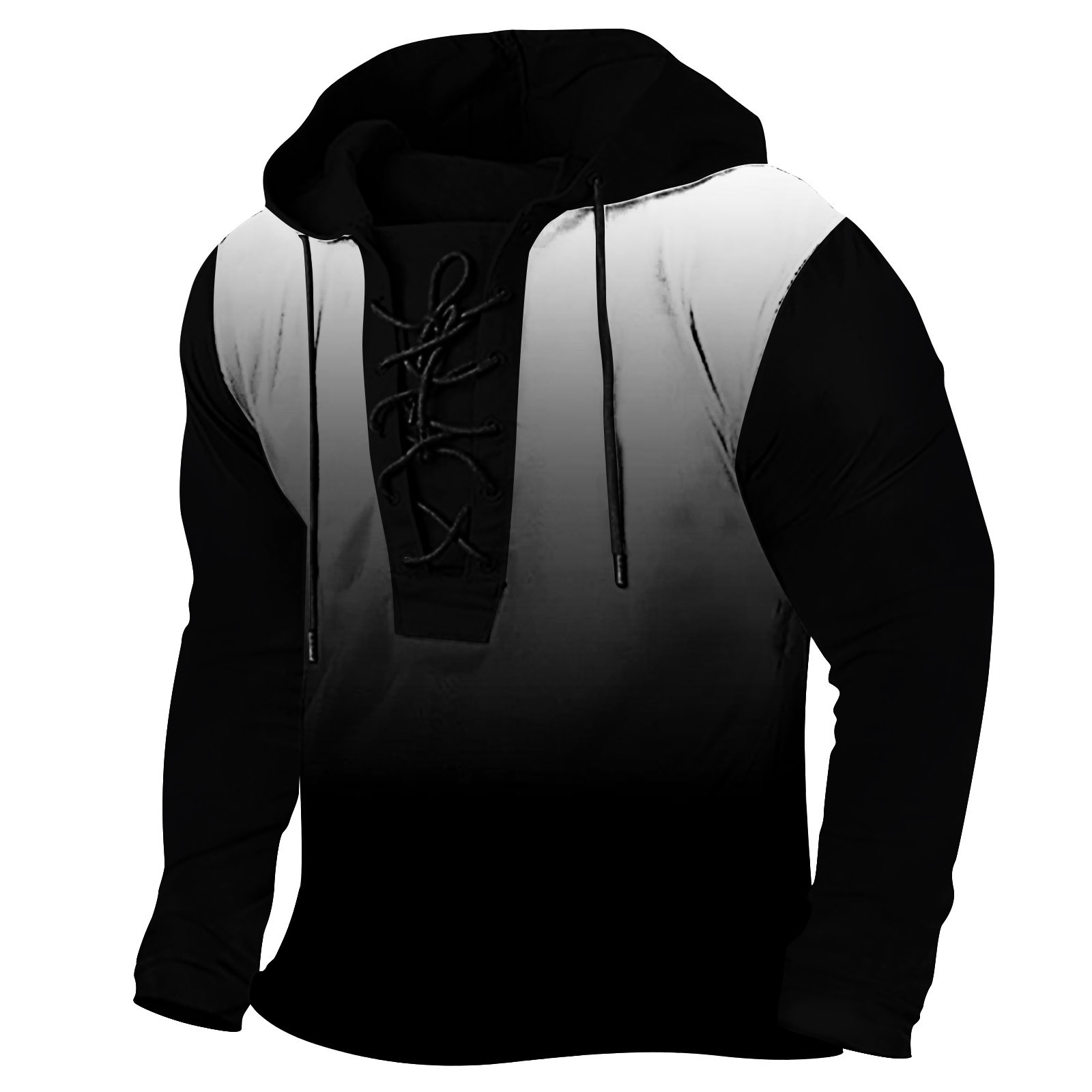 2025 New Spring Mens Wear Mens Tether Printed Hoodie Large Size Hoodie Long Sleeve T-shirt