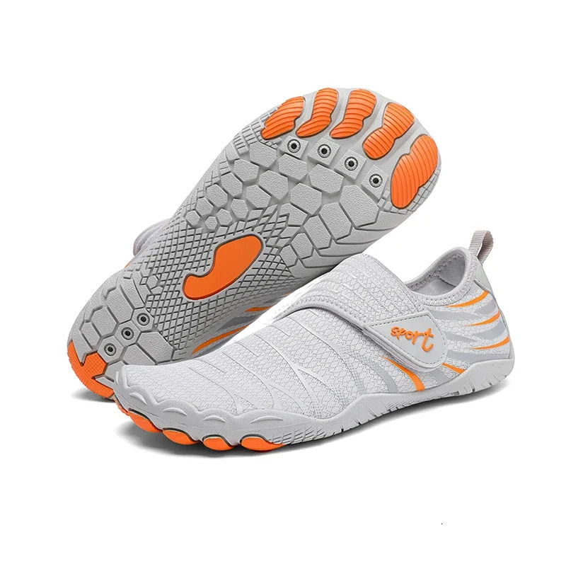 Upstream Wading Aqua Shoes Men Women Slip On Water Sports Shoes Five Fingers Beach River Barefoot Swimming Sneakers Unisex 250402