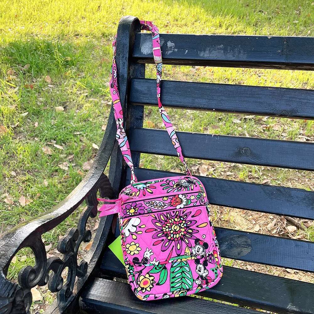 VB slanting small cotton environmental protection printed phone bag