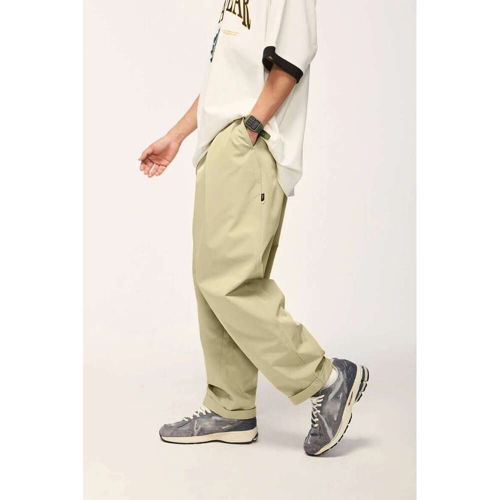 Black Wide Leg Men Loose Fit Suit Pants Male Casual Baggy Trousers Plus Size