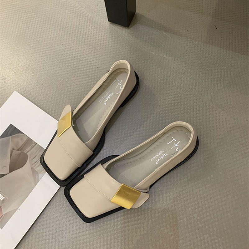 Plus Size Women's 41 to 43 Wide Feet 2025 New Leather French Mary Jane Flats Low Heel Shoes ddmypanda