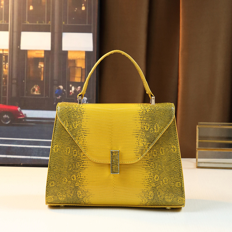 2024 New Temperament Snake Patterned Handbag Trendy Fashion Kelly Women's Crossbody Shoulder Bag