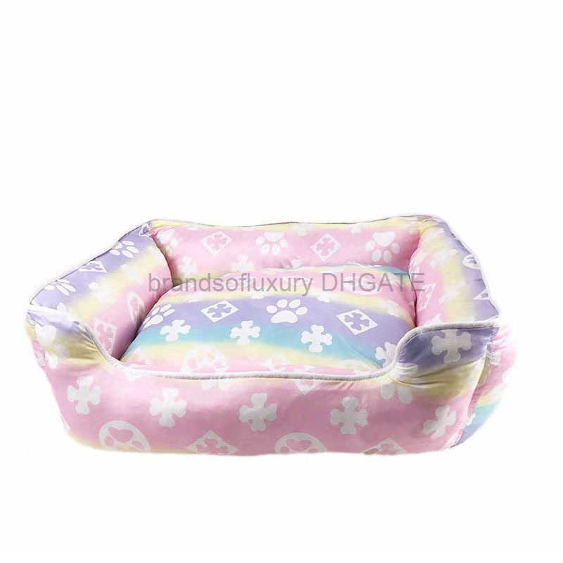 Pet Round Nest Method Fight Chenery corgi Mat Dog Nest Ice Nest Cooling Nest Hot Dog Bed in Summer