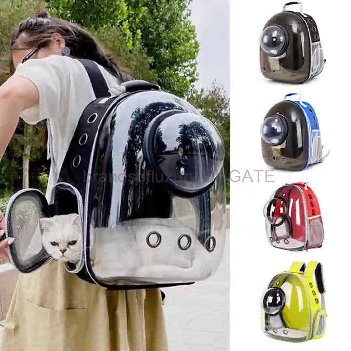 Pet bag Transparent cover Outdoor dog and cat bag collection Space cover Side opening breathable backpack Pet bag Cat bag